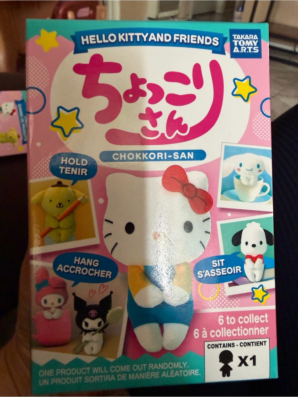 Sanrio Hello Kitty Chokkori-San Figure Pink, Red Bow